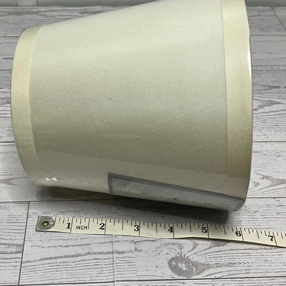 Restoration Hardware White Barrel Lamp Shade Clip On Size A NEW  Cream